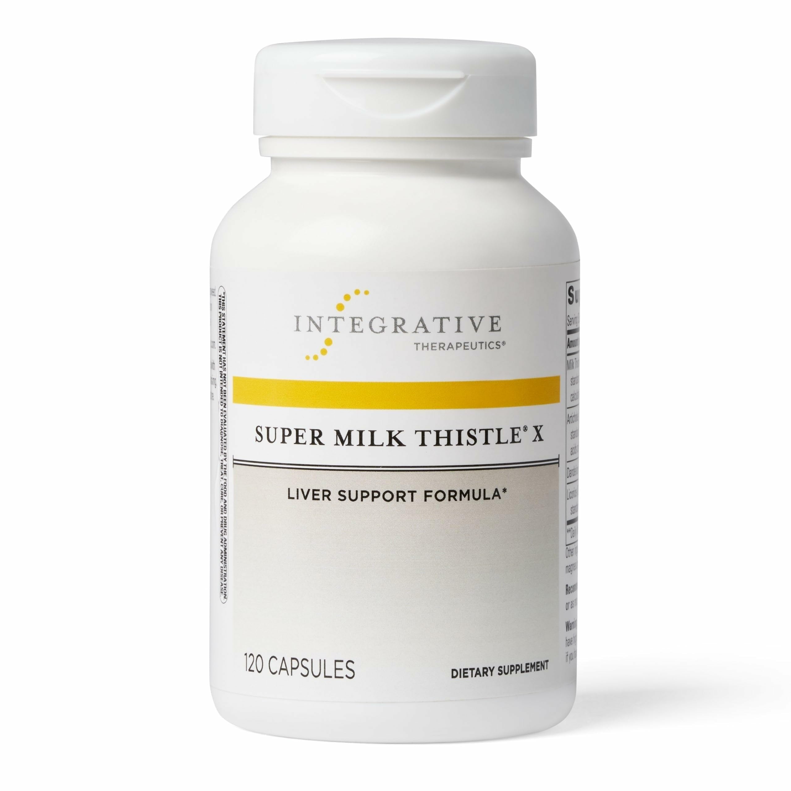 Bottle of Integrative Therapeutics Super Milk Thistle X with 120 capsules