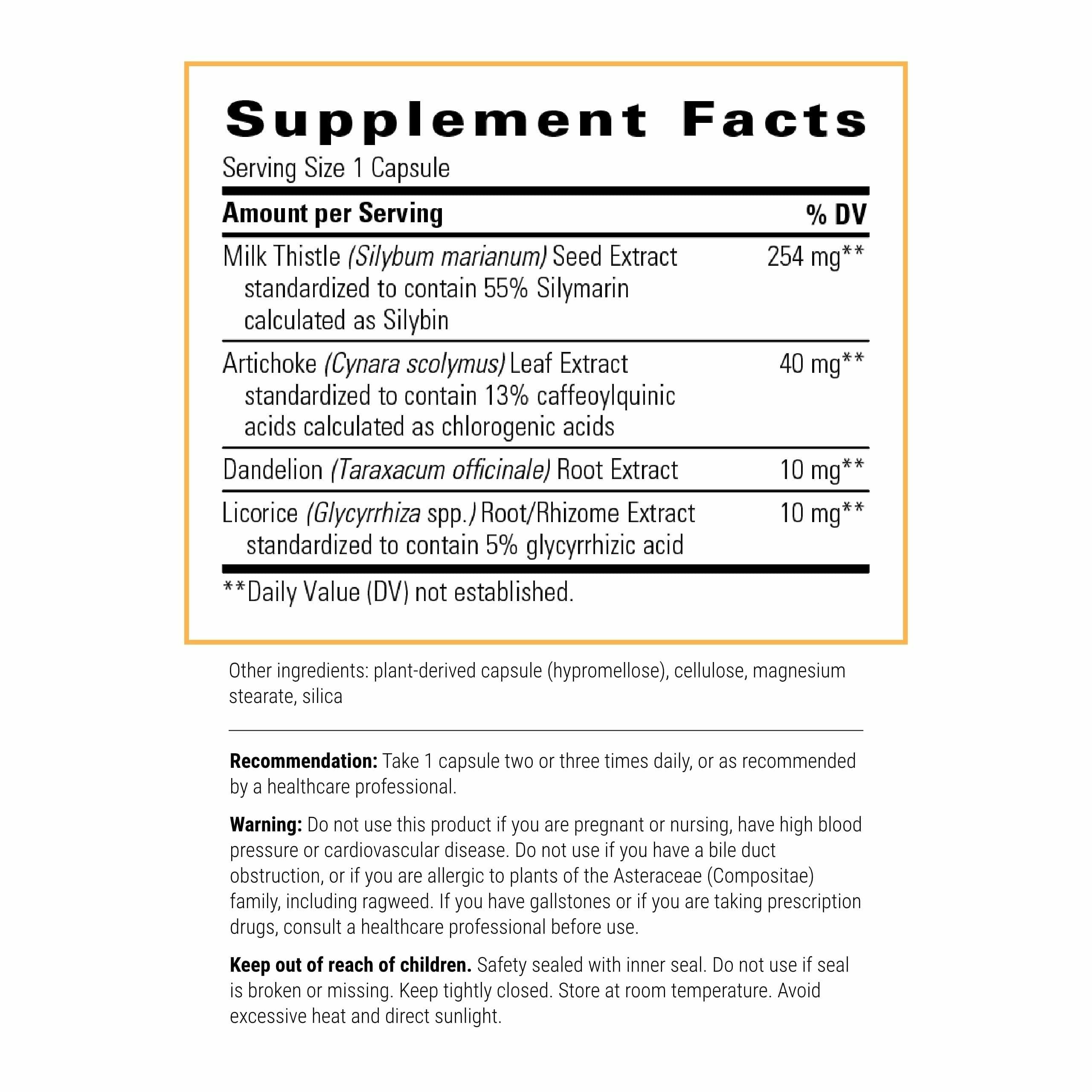 Milk thistle seed extract standardized to 55% silymarin