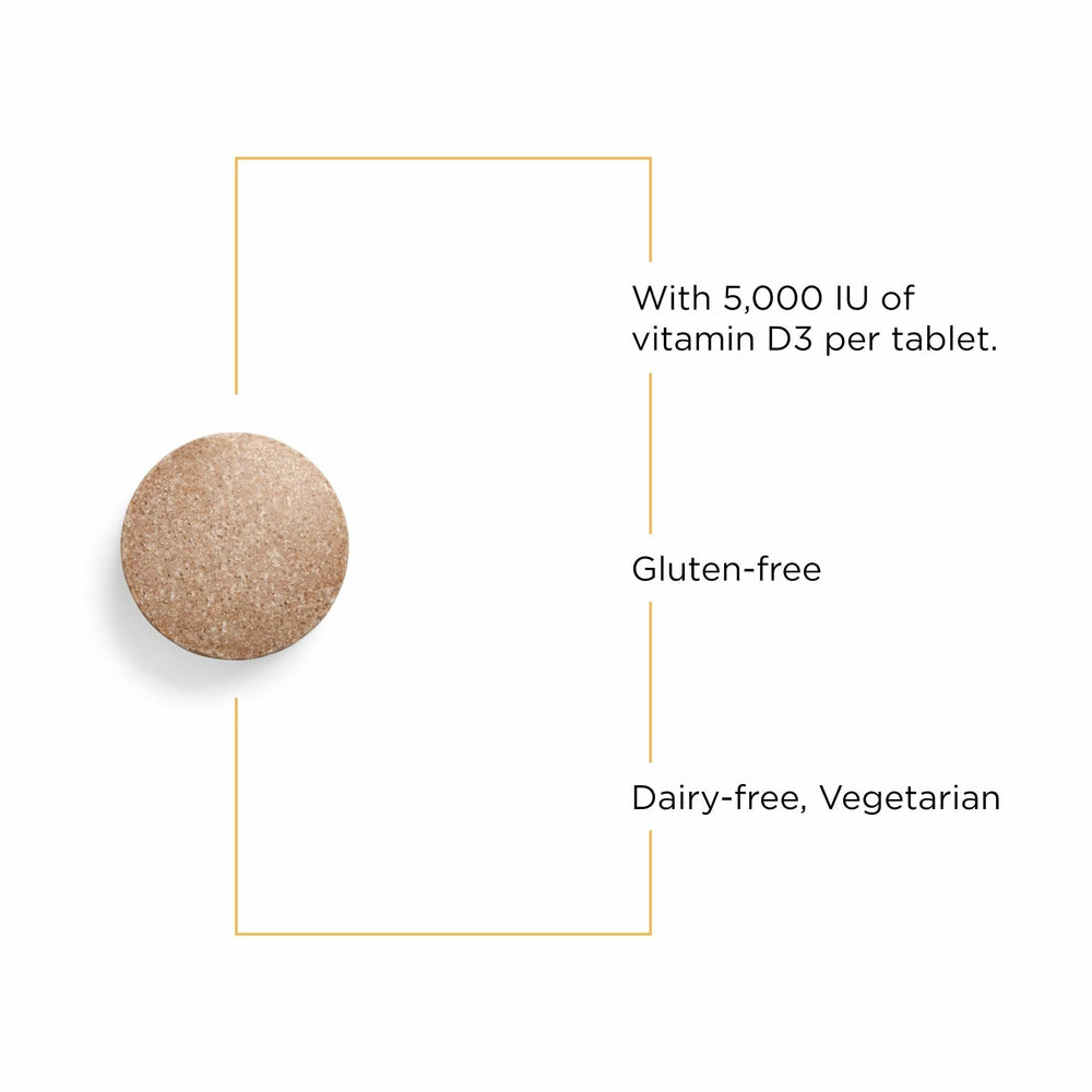 Label highlighting gluten-free dairy-free vitamin D3
