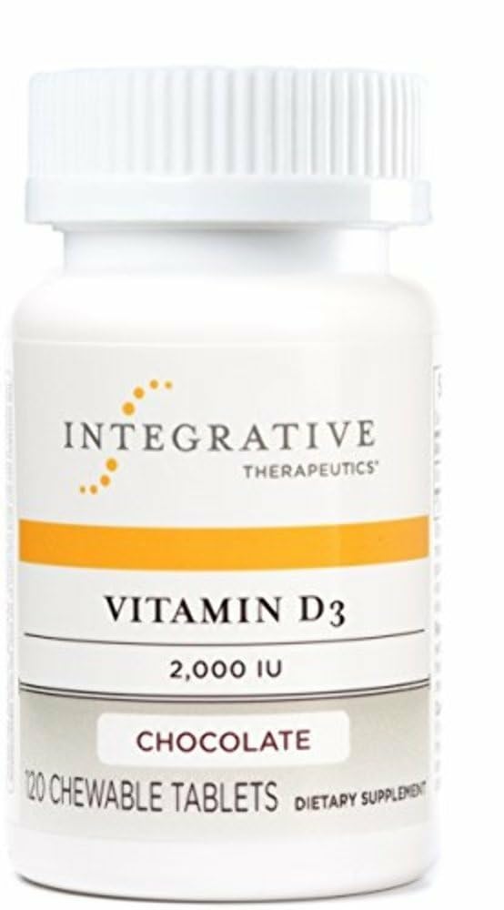 Integrative Therapeutics Vitamin D3 2000 IU chocolate chewables hero image