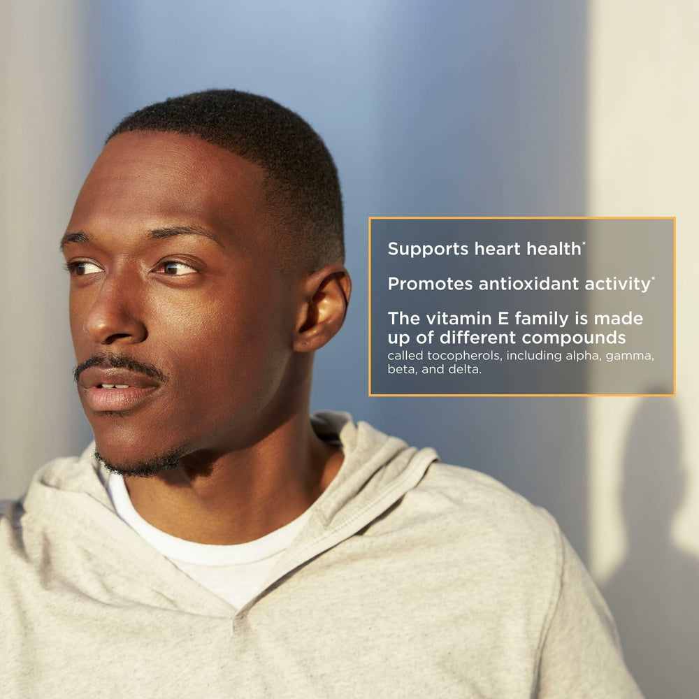 Vitamin E tocopherols alpha gamma beta delta description