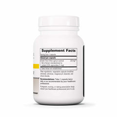 Back view of Integrative Therapeutics Vitex Extract bottle with supplement facts