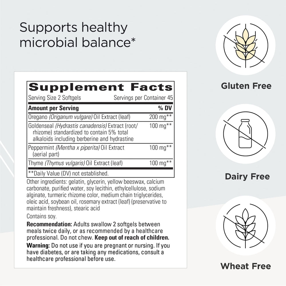 Product label highlighting gluten-free and dairy-free claims