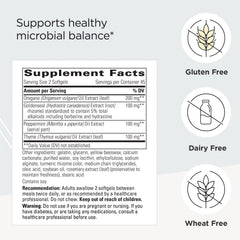Product label highlighting gluten-free and dairy-free claims
