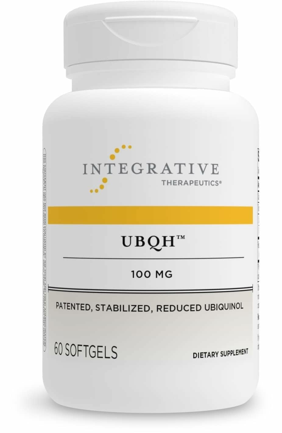 UBQH 100 mg ubiquinol bottle - front view