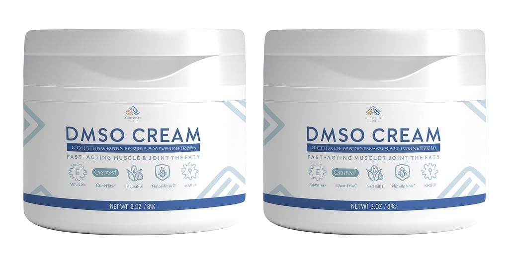Front view of Integrity Vitamins DMSO Cream 99.9% pure pharmaceutical-grade container.