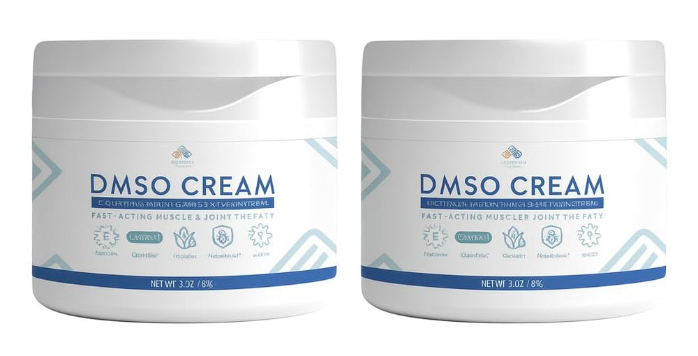 Front view of Integrity Vitamins DMSO Cream 99.9% pure pharmaceutical-grade container.