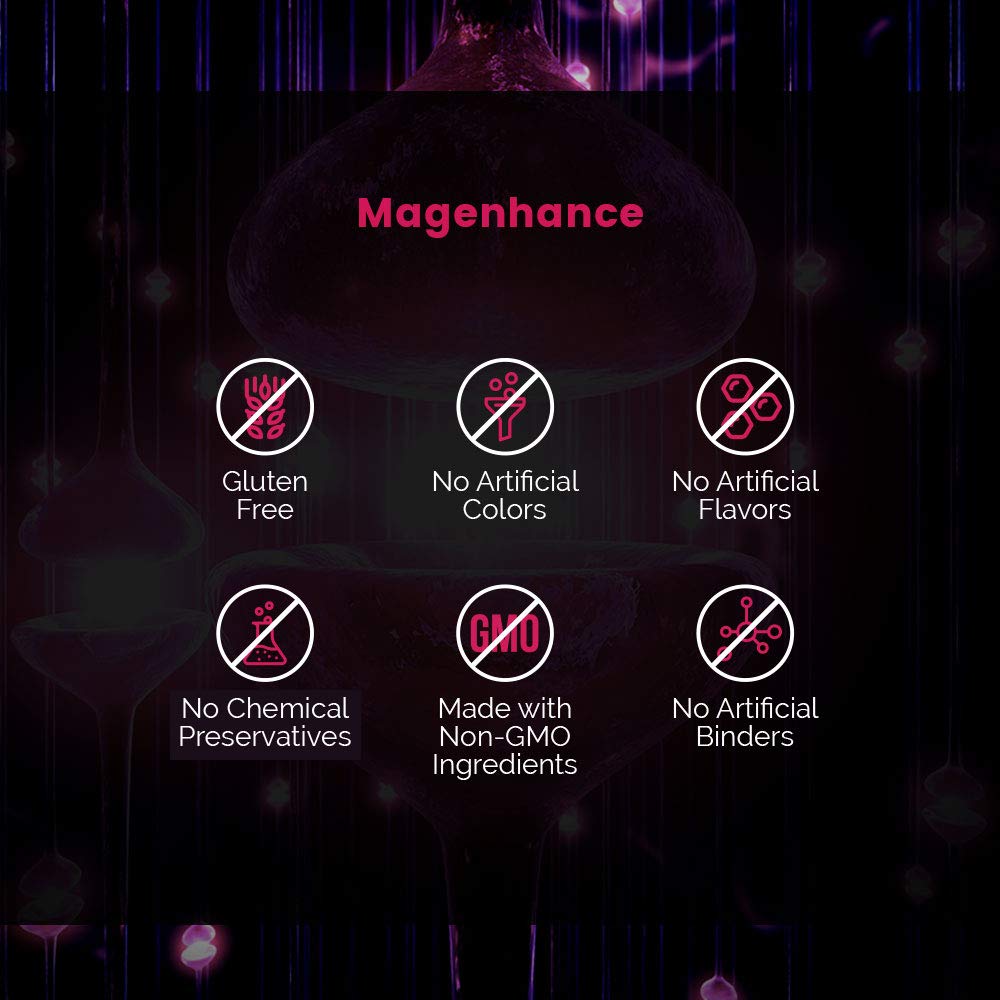 Intelligent Labs MagEnhance ingredients panel showing L-threonate, glycinate, taurate for absorption