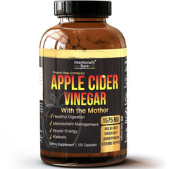 Intentionally Bare ACV capsules bottle — convenient daily wellness support.