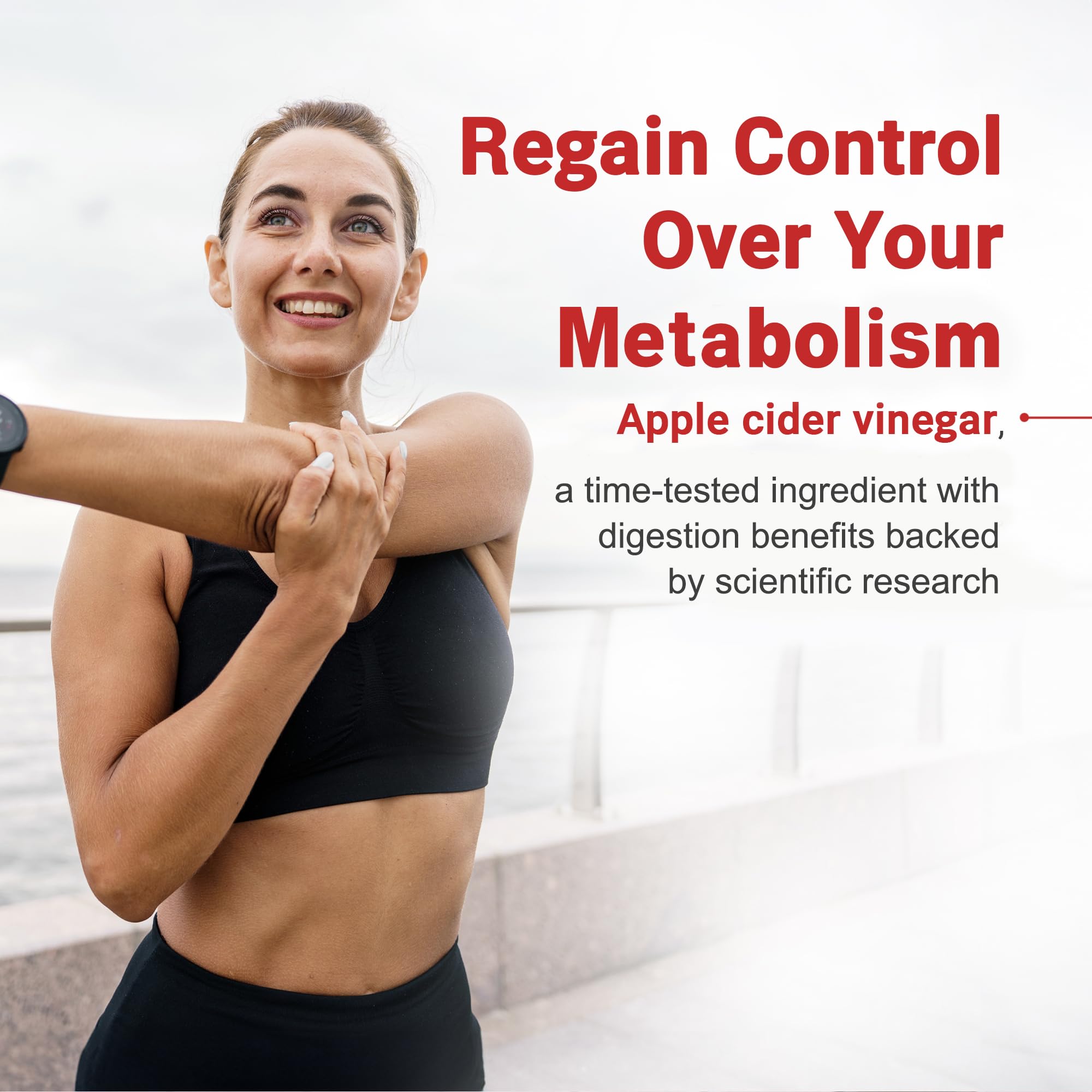 Intentionally Bare ACV capsules with ginger and cayenne label — supports daily vitality.