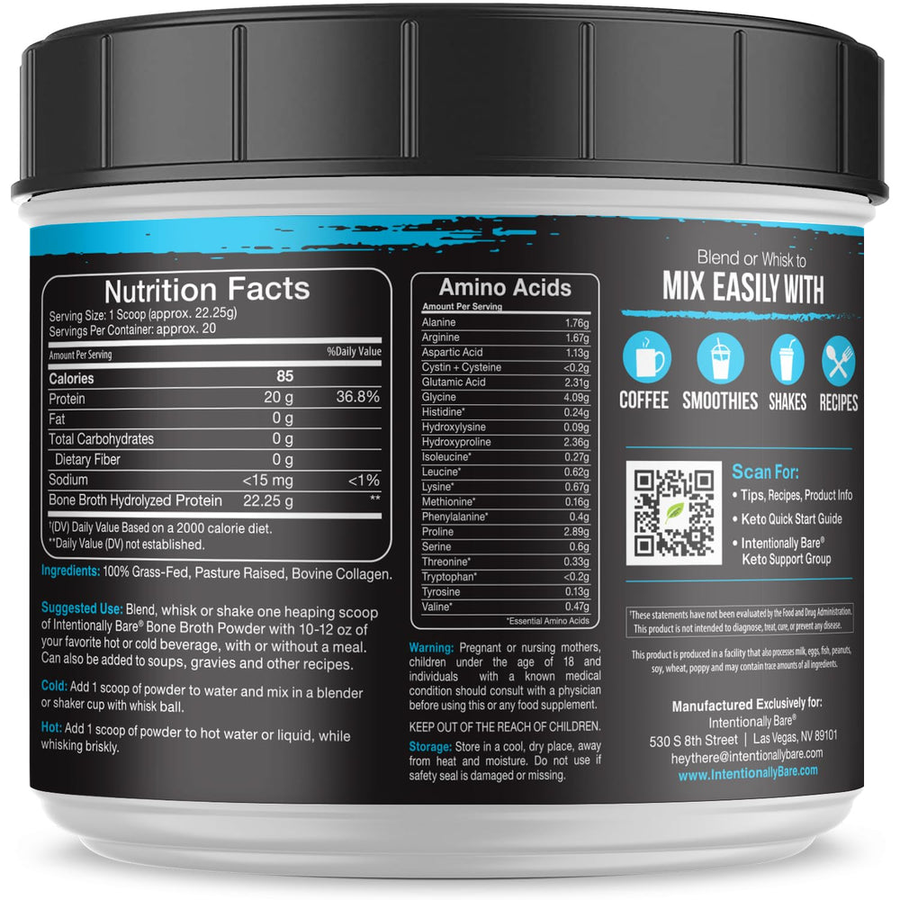 Container with powder and product label