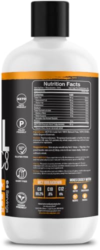 Intentionally Bare Organic C8 MCT Oil bottle back label