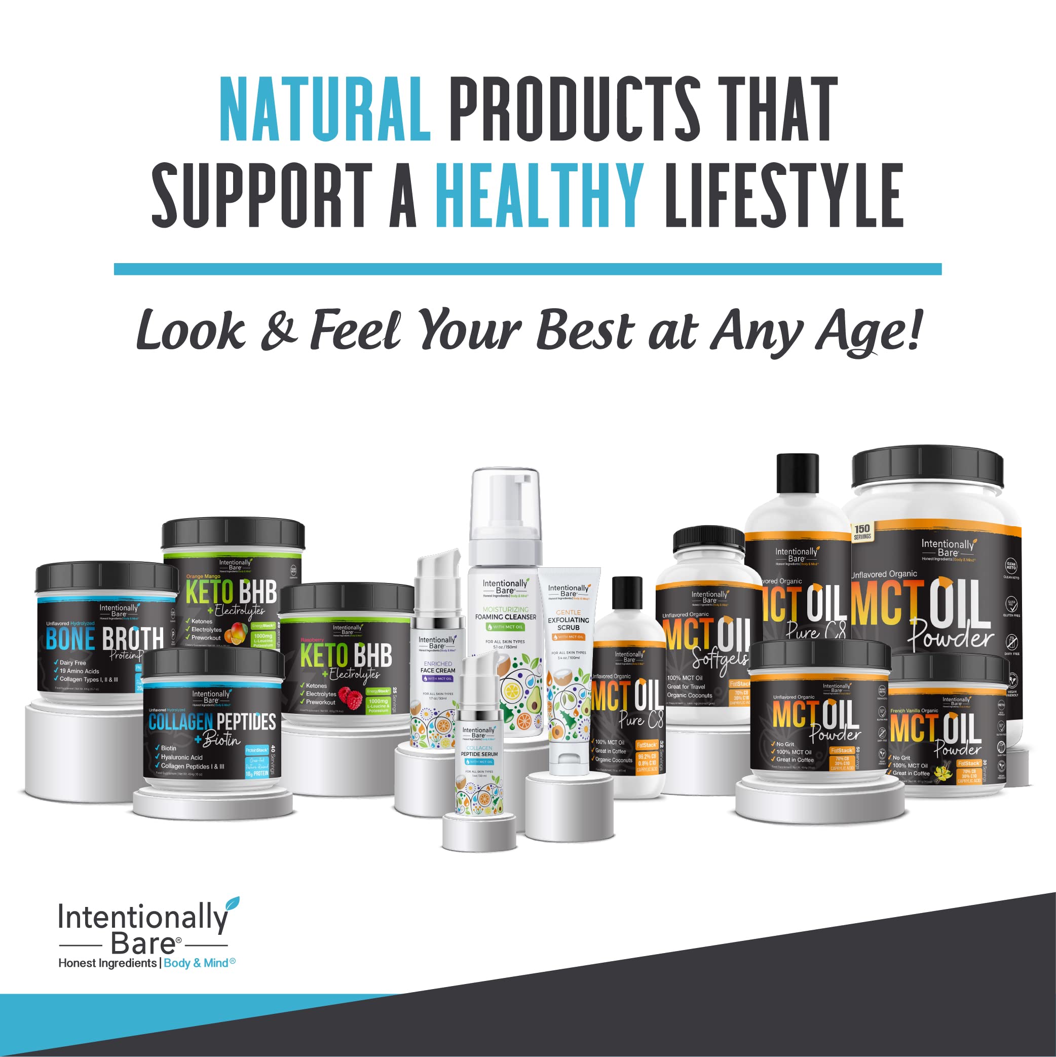 Serving suggestion: collagen powder mixed into a keto-friendly shake