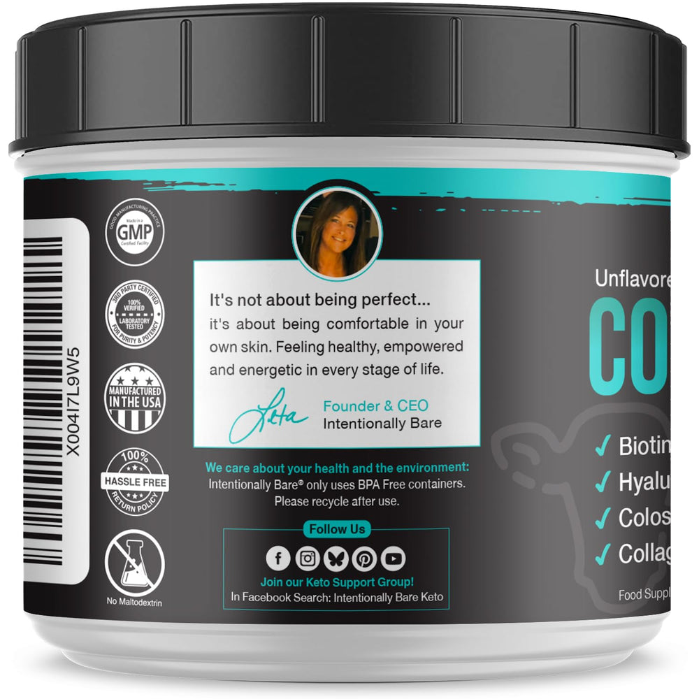 Clean, keto-friendly, non-GMO product packaging