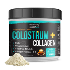 Intentionally Bare Colostrum and Collagen Powder hero shot
