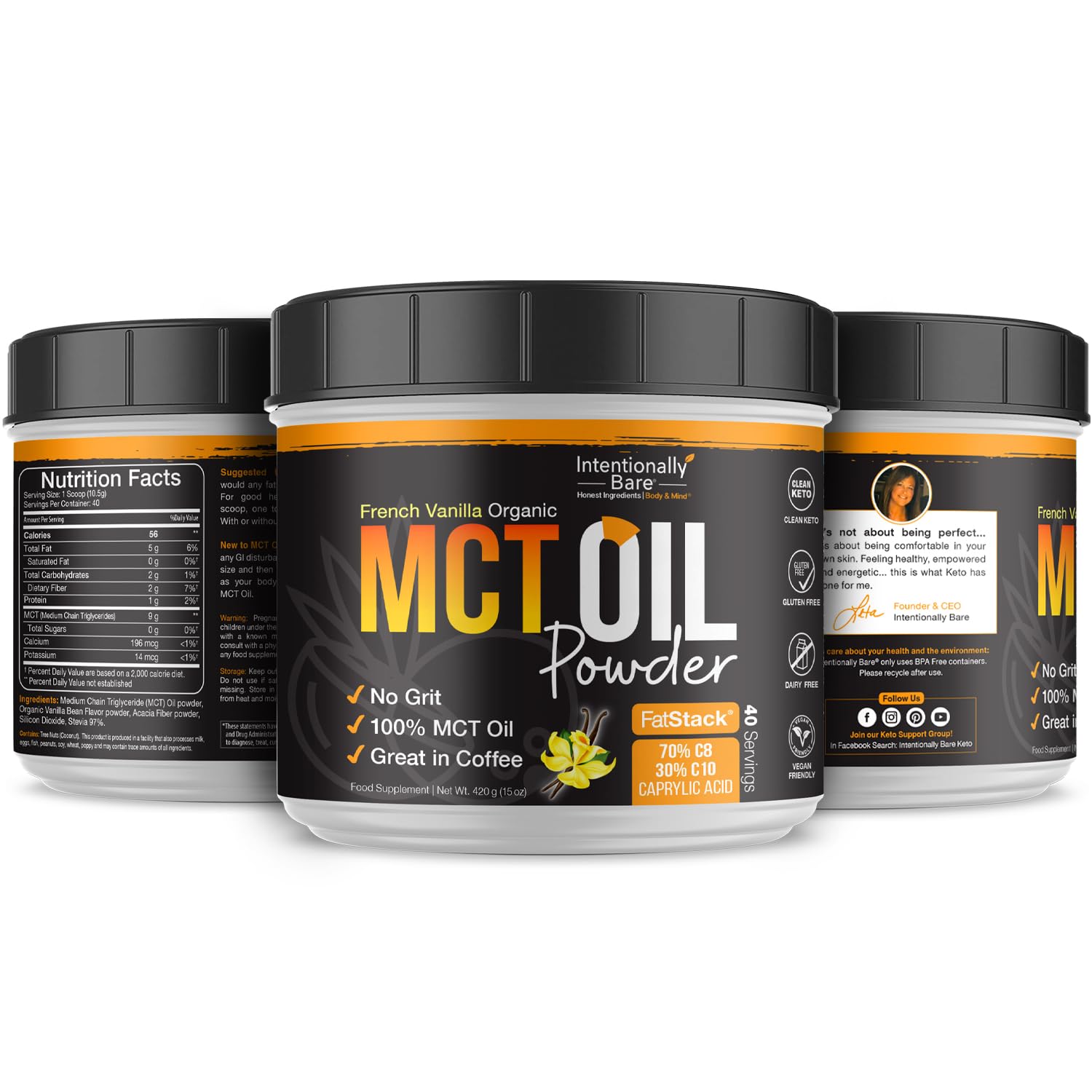 No fillers like maltodextrin on MCT powder label