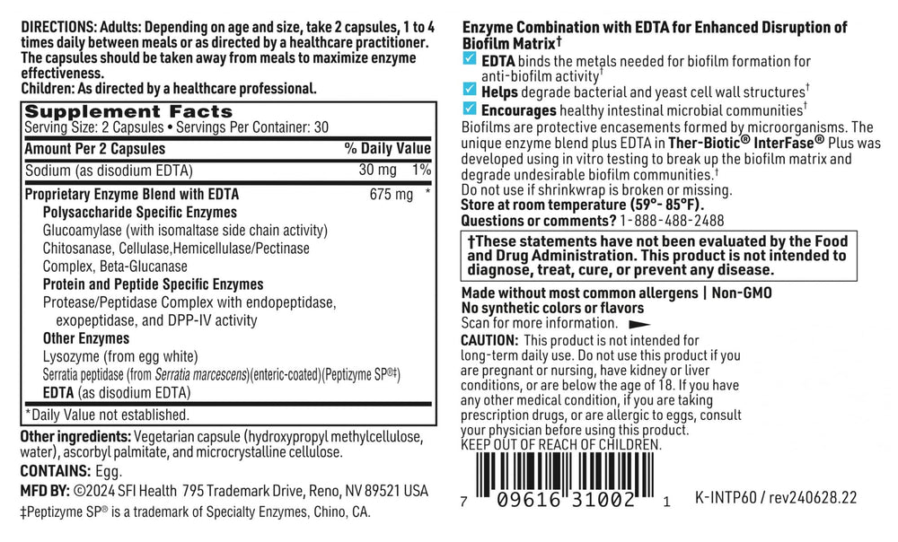 Lysozyme from egg white included in InterFase Plus