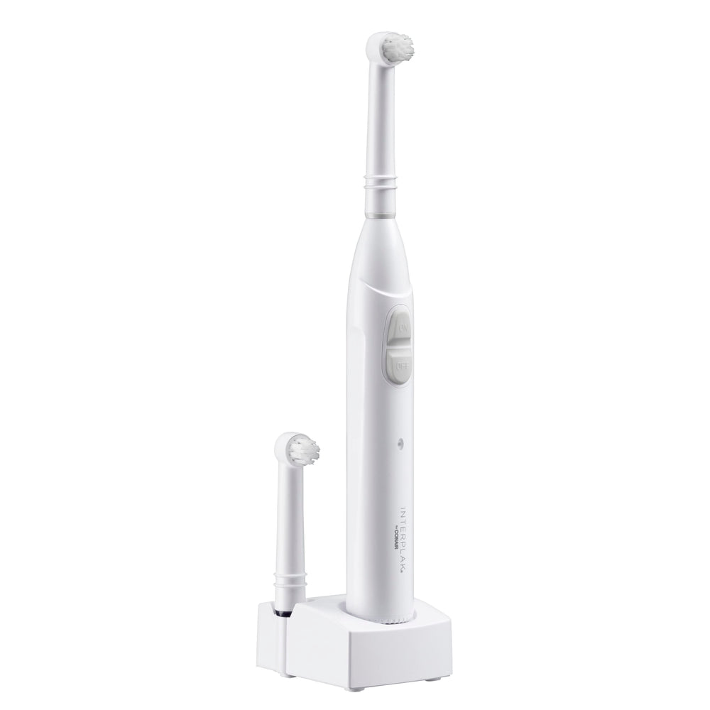 Interplak Opti-Clean toothbrush with handle and three-head design