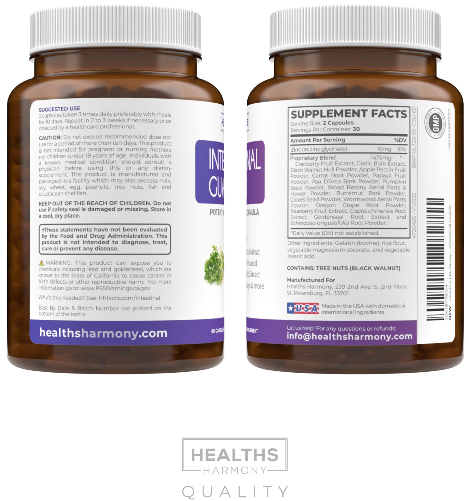 Healthy digestion concept with herbal supplement imagery