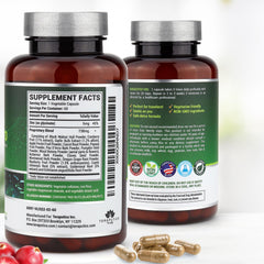 Illustration of key ingredients: wormwood, black walnut, clove, pumpkin seed