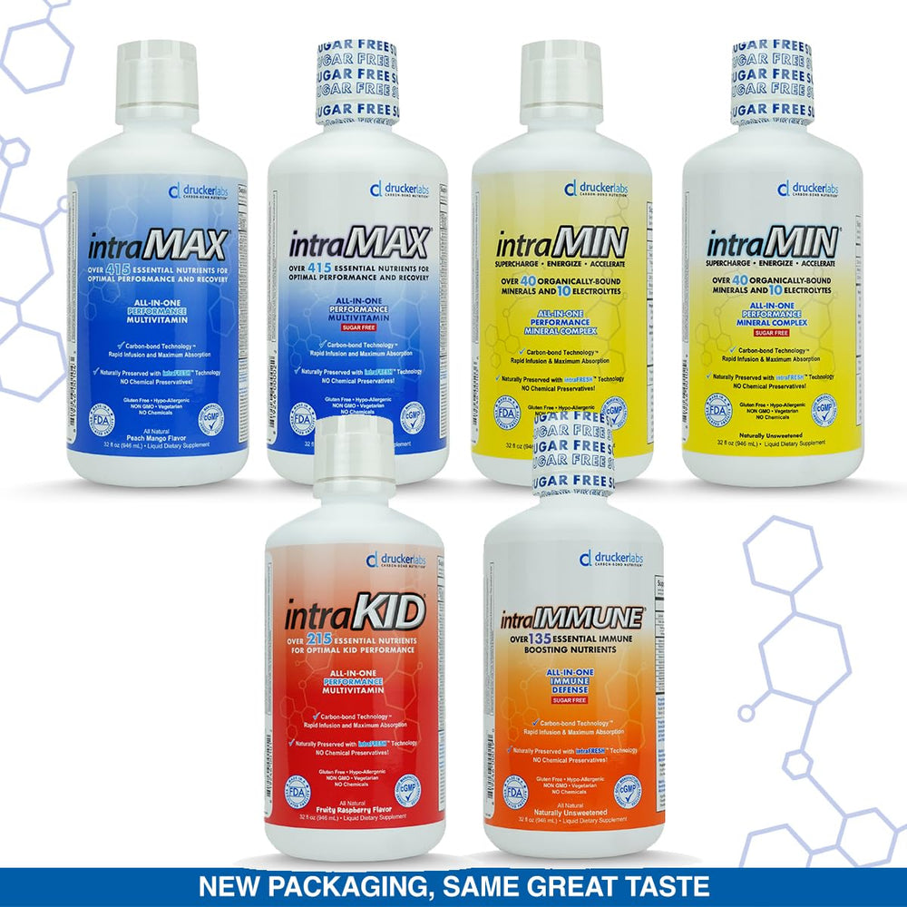 serving glass with intraMIN liquid supplement