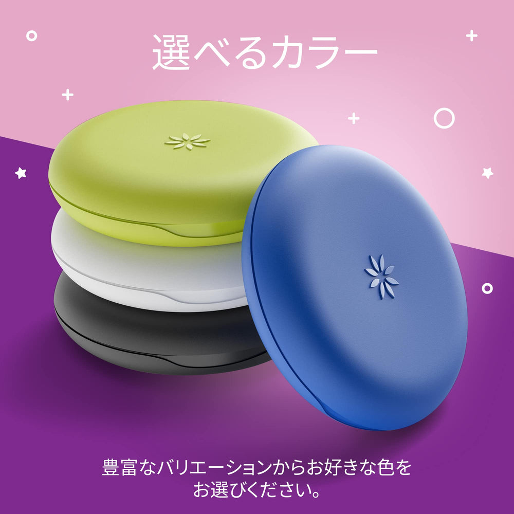 Compact pink Invisalign case ready for travel