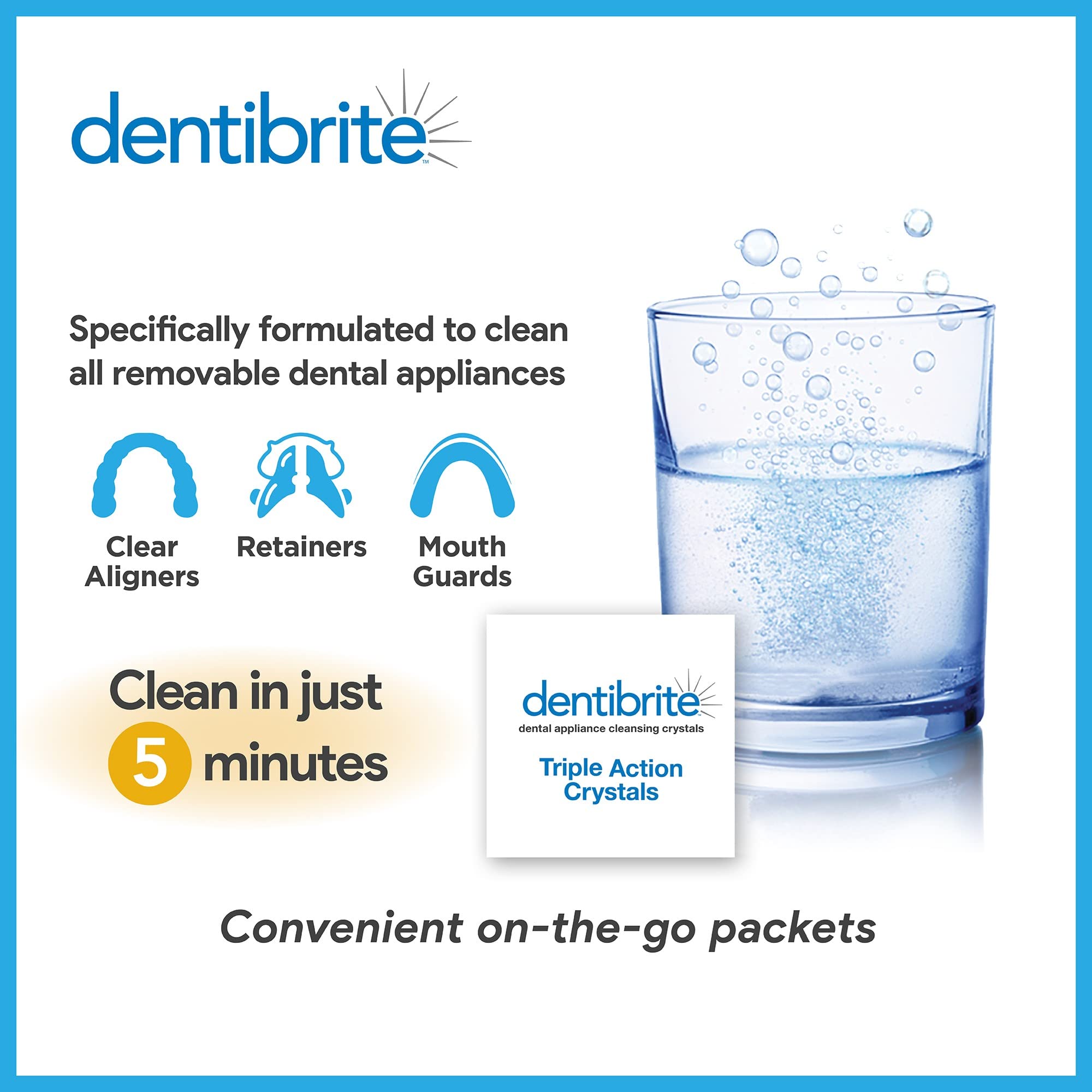 Invisalign aligners before cleaning with Dentibrite Crystals