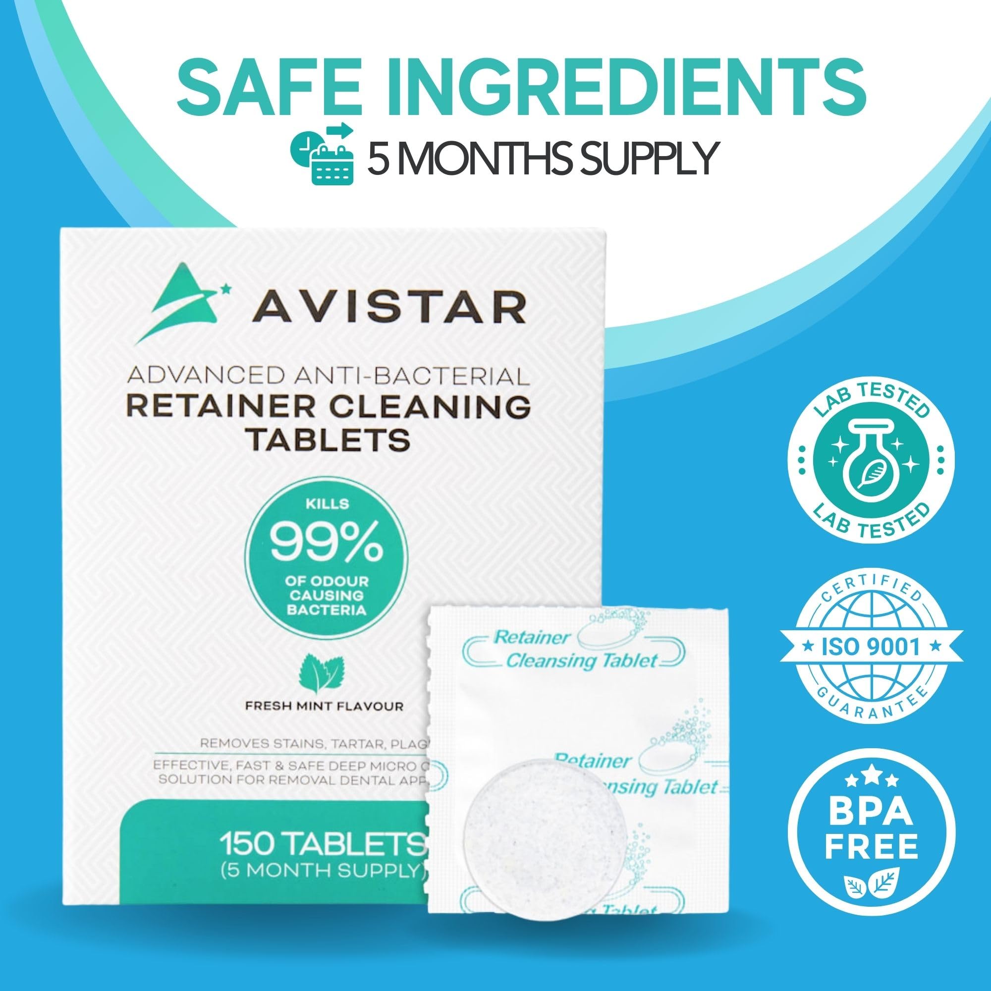 Invisalign cleaner tablets for aligners and retainers