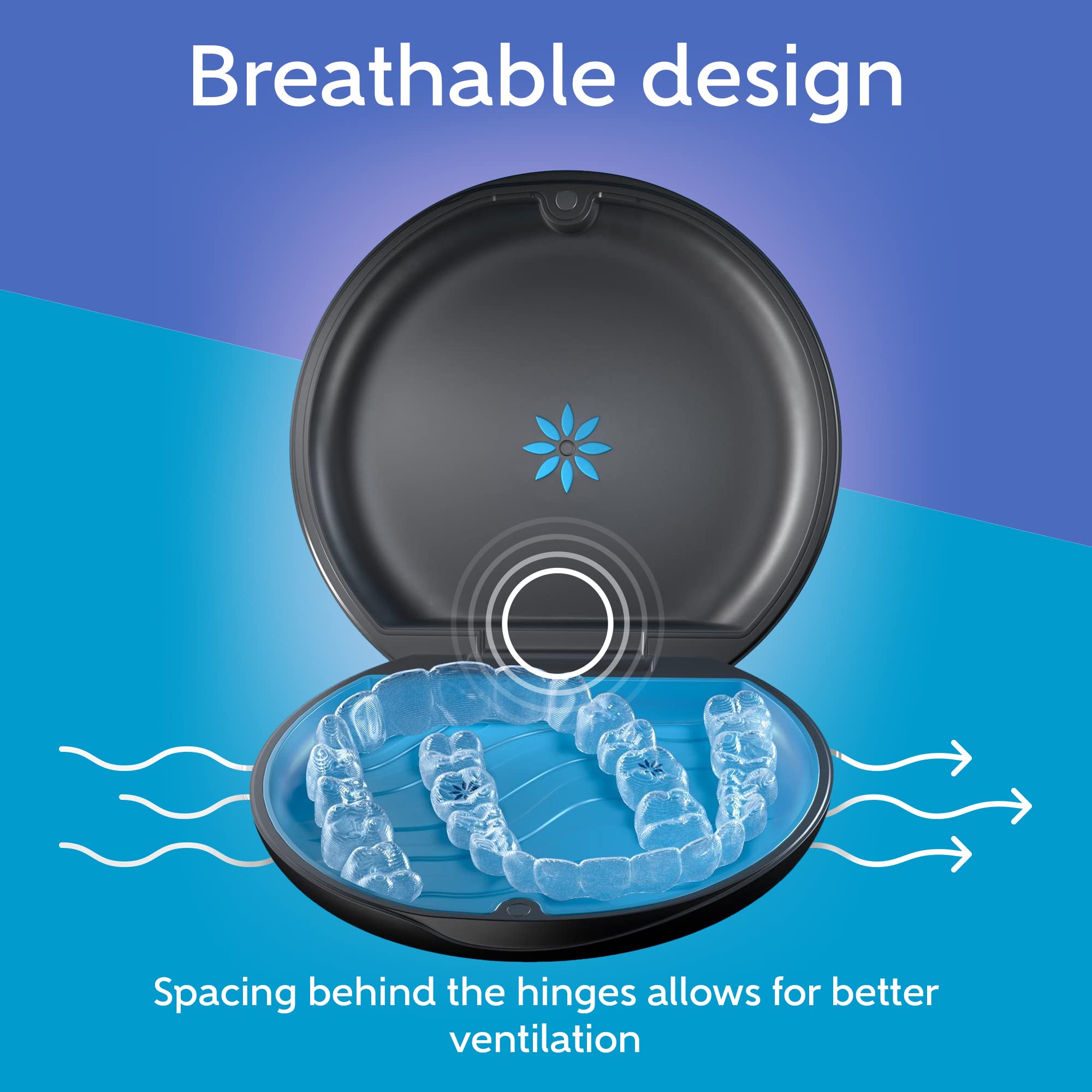 Cleaning accessories for Invisalign with purple case