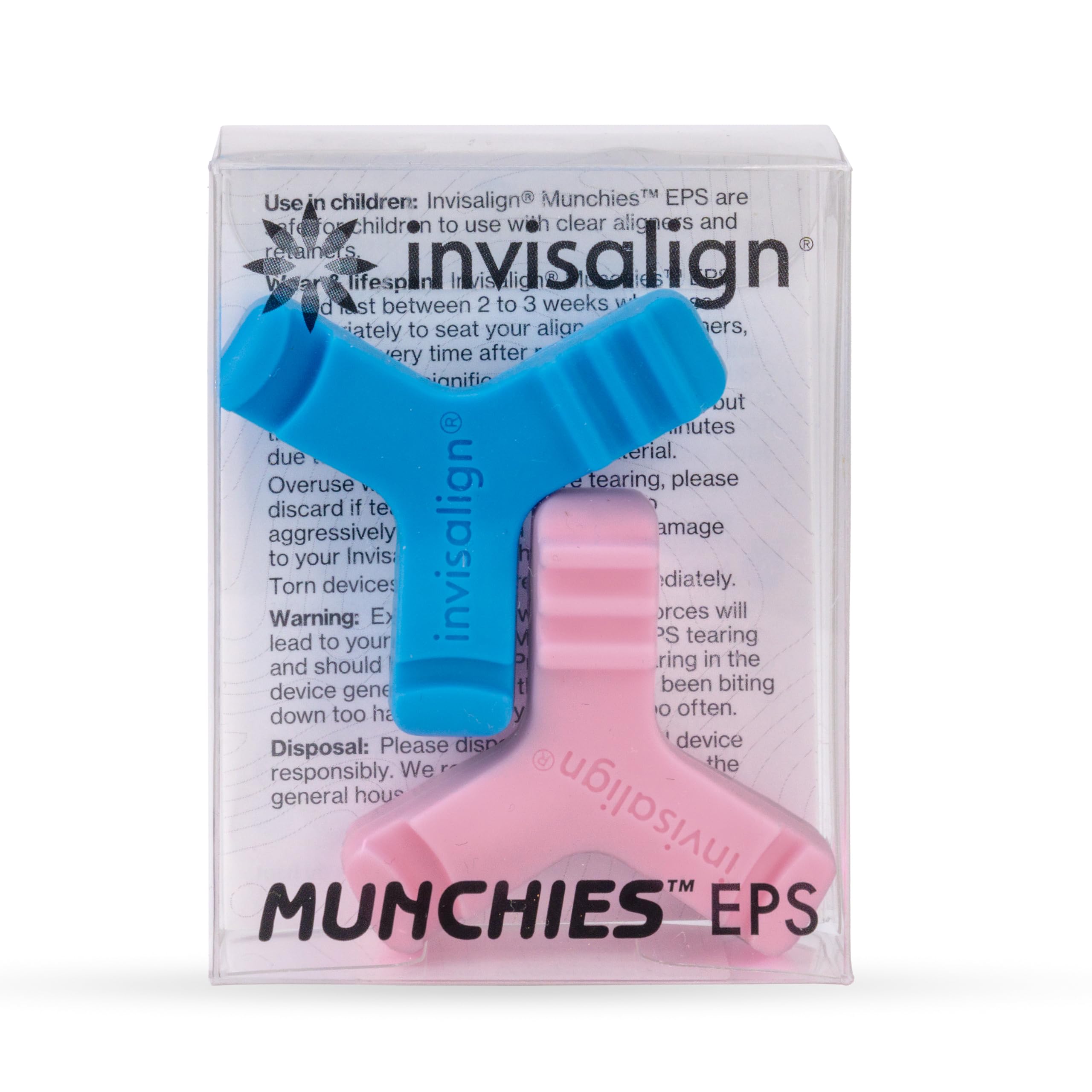 In-use image of chewies seating an Invisalign aligner