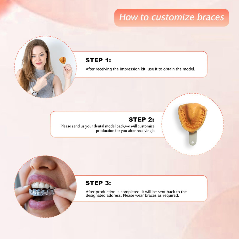 Invisible clear retainers for upper and lower teeth