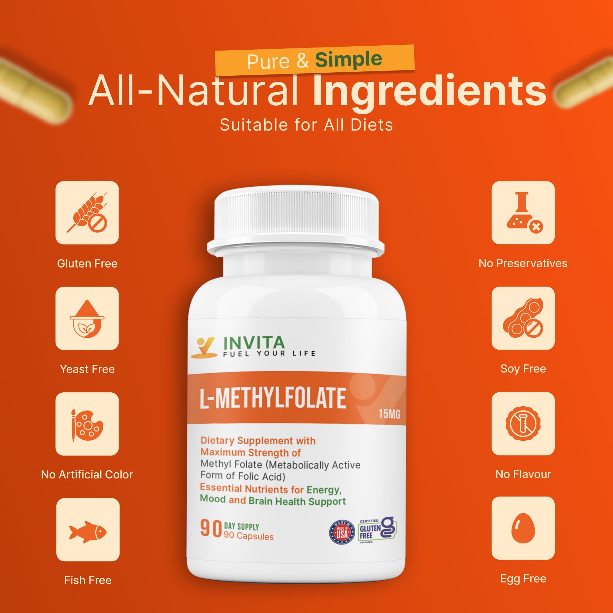 USA-made manufacturing seal on INVITA product