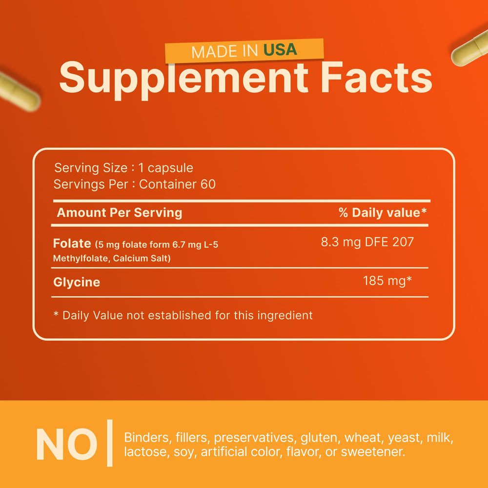 Allergen-free, gluten-free INVITA L-Methylfolate packaging