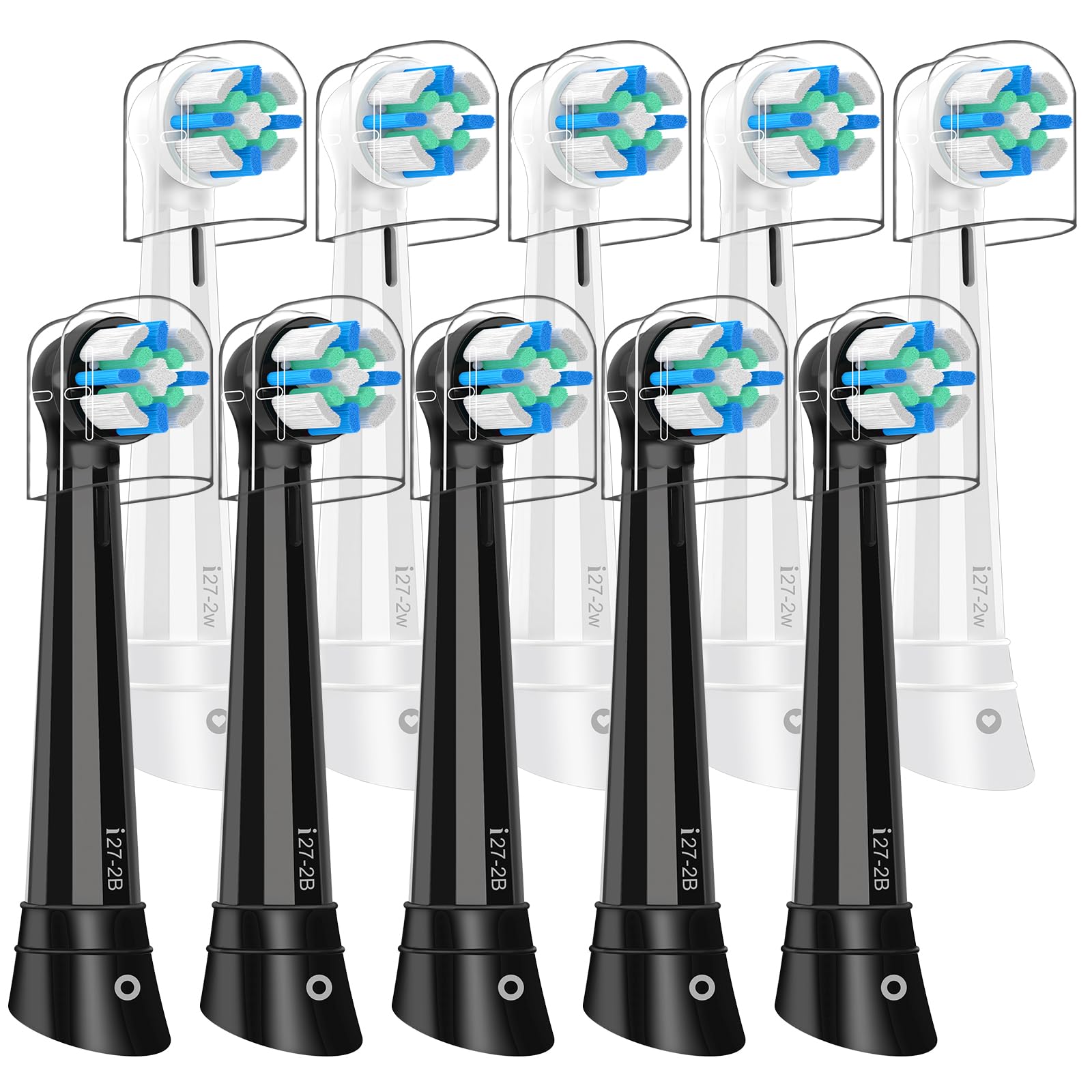 IO replacement heads 10-pack compatible with Oral-B IO 2-10 series
