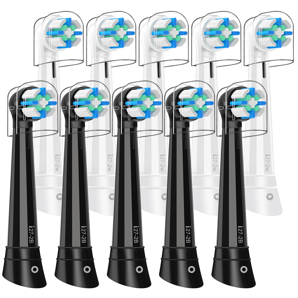 IO replacement heads 10-pack compatible with Oral-B IO 2-10 series