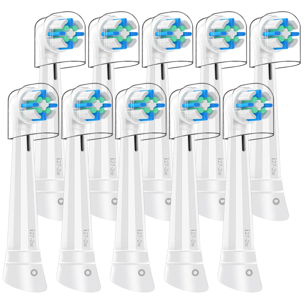 IO 10-piece replacement toothbrush heads compatible with Oral-B iO series (White)