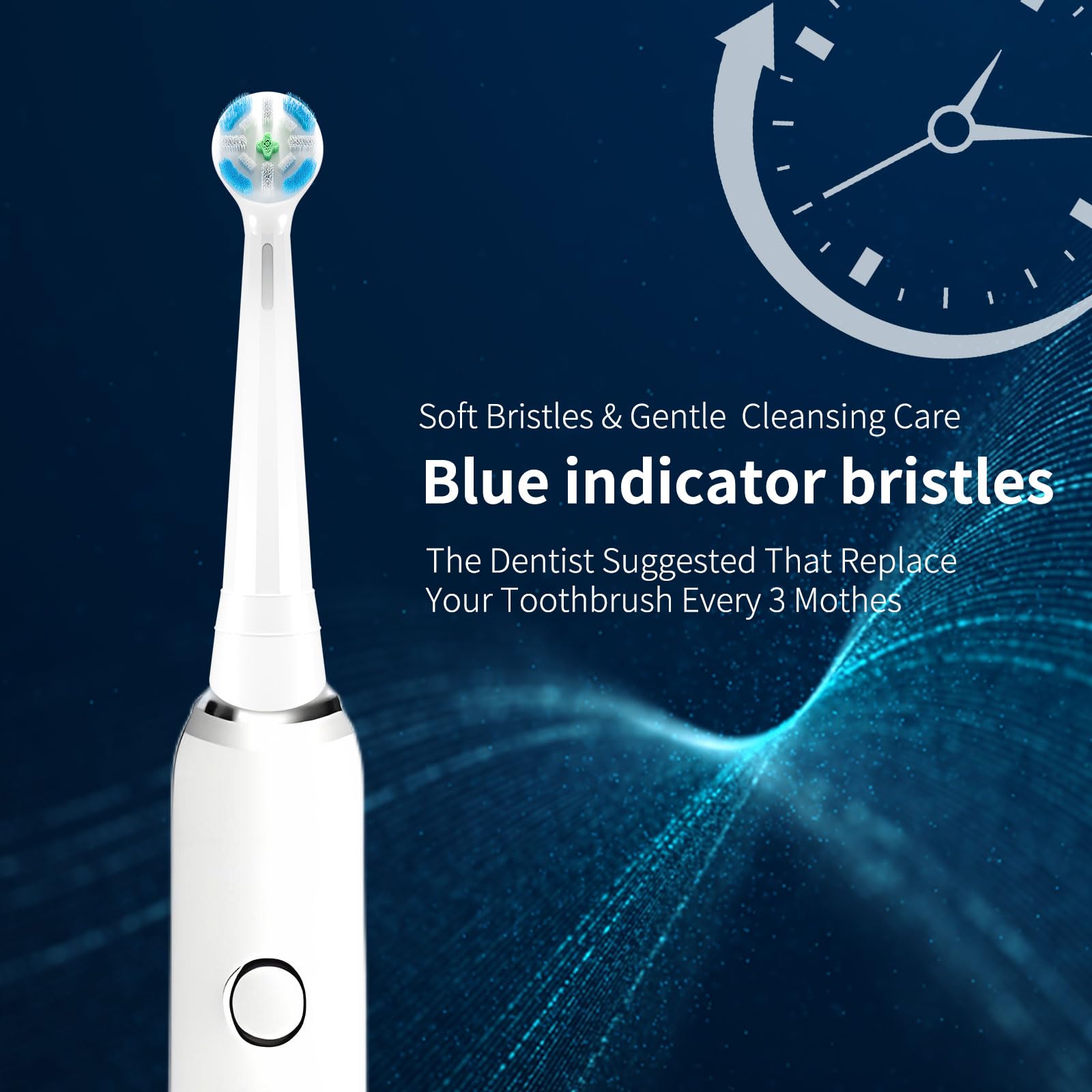 Individually vacuum-packed iO replacement heads for hygiene