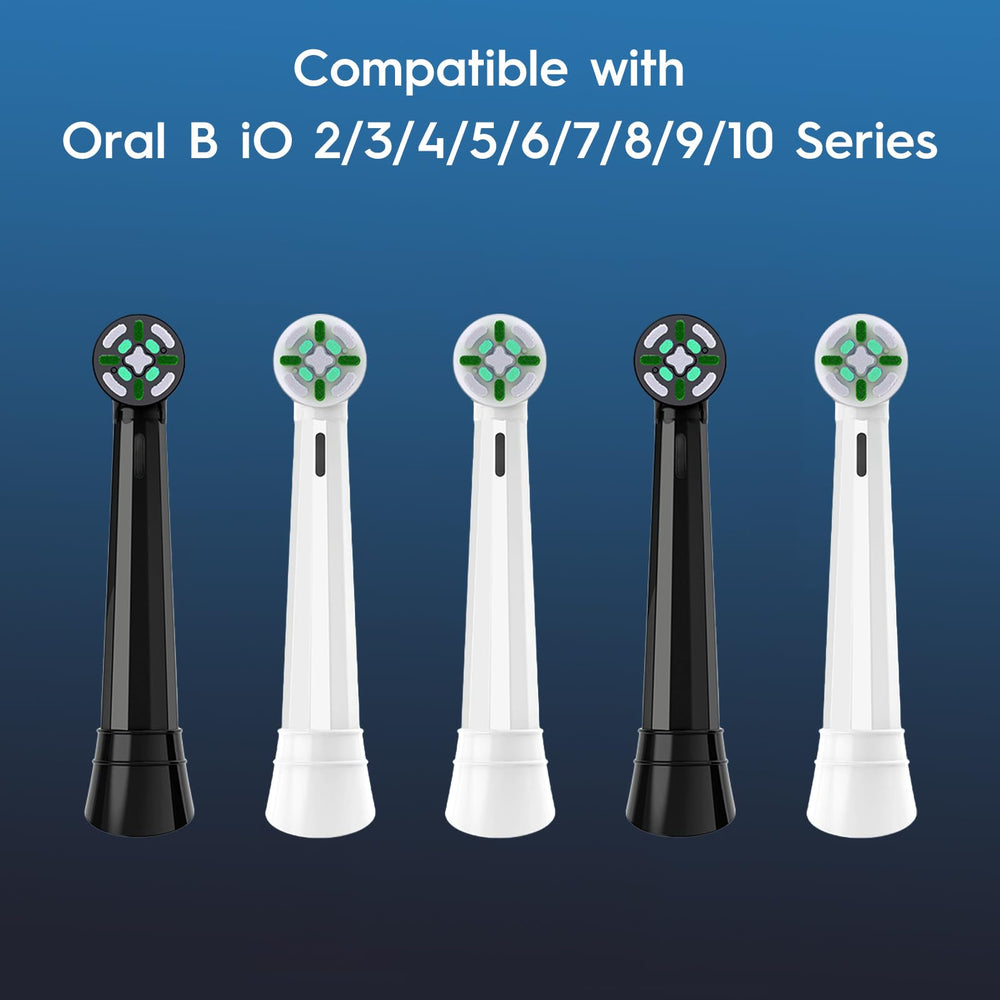 Close-up of IO replacement head bristles for Oral-B iO