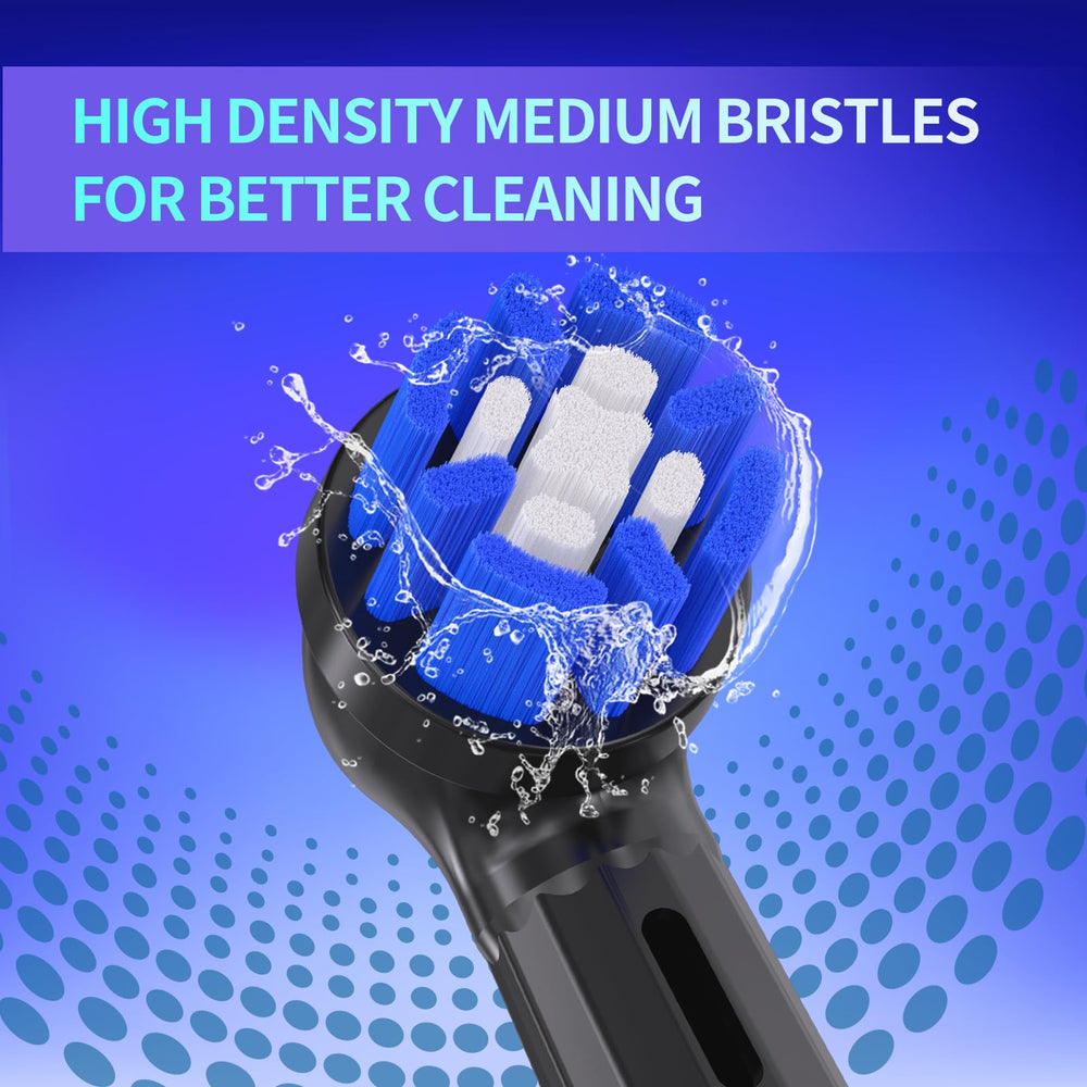 Close-up of medium bristles designed for gentle cleaning with US Tynex Nylon