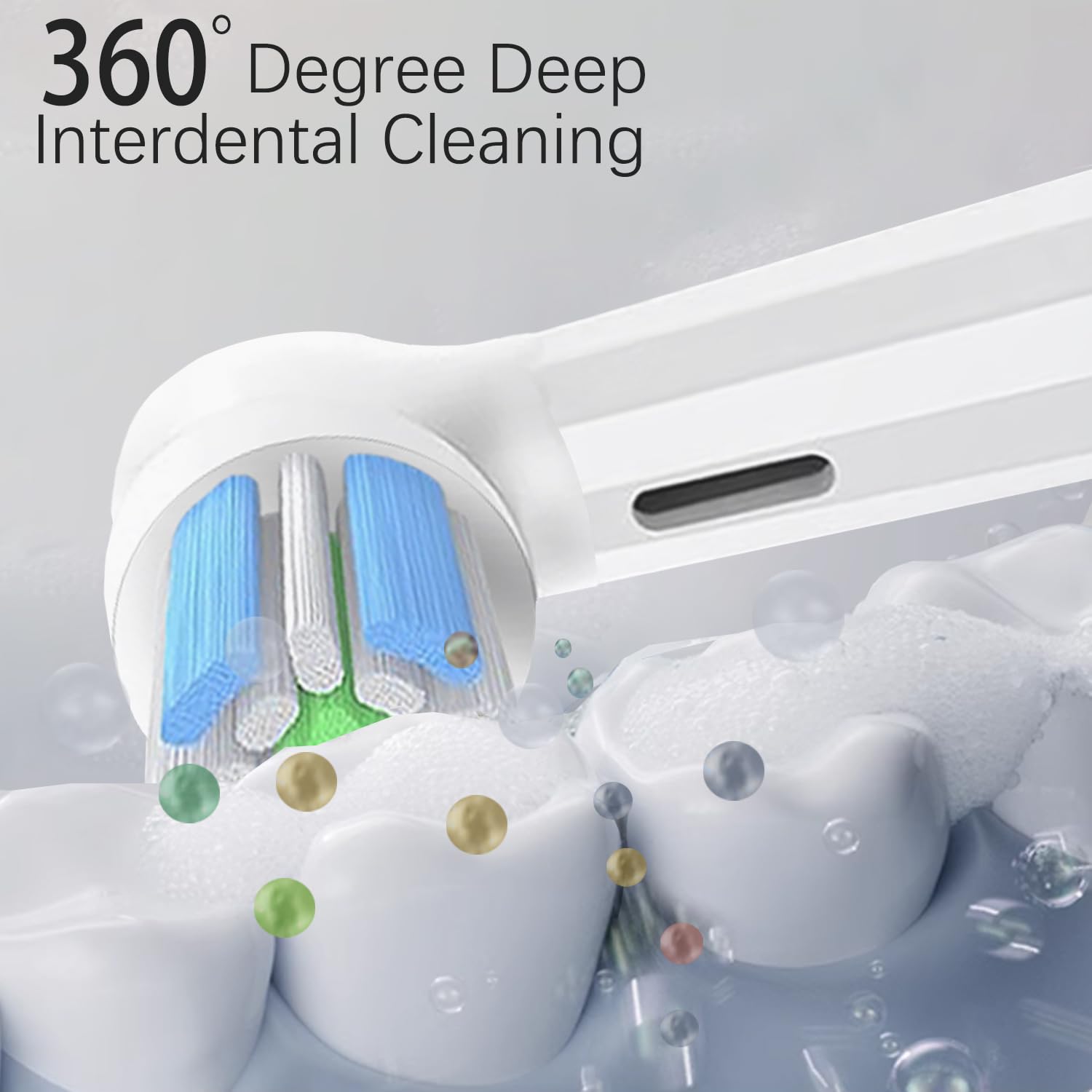 Close-up of IO compatible replacement brush heads