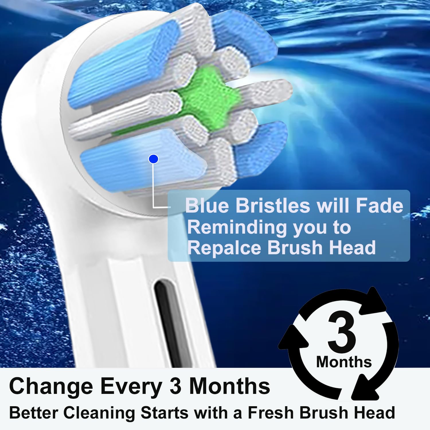 White IO series brush head for Oral-B IO 2-10
