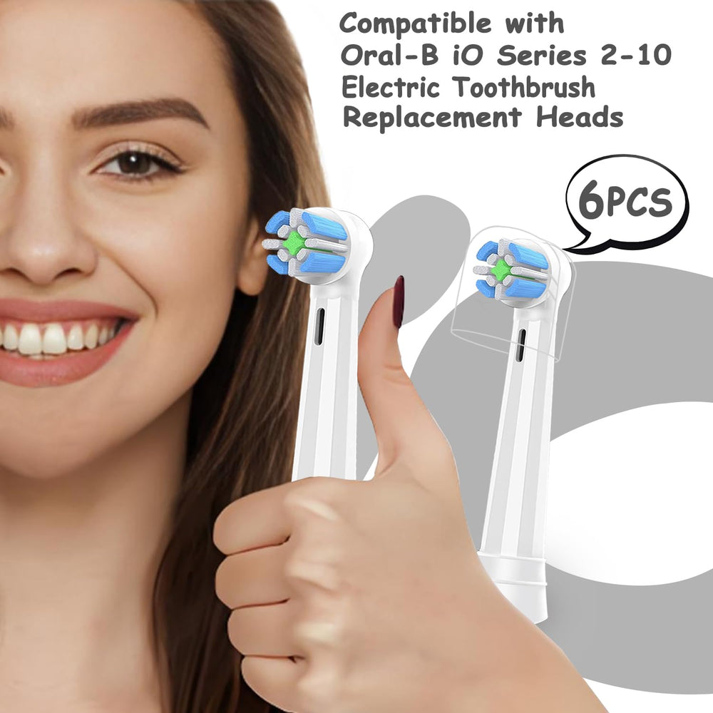 IO replacement heads set with 6 heads for Oral-B IO