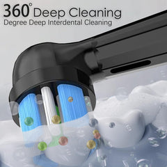 Close-up of IO replacement head bristles