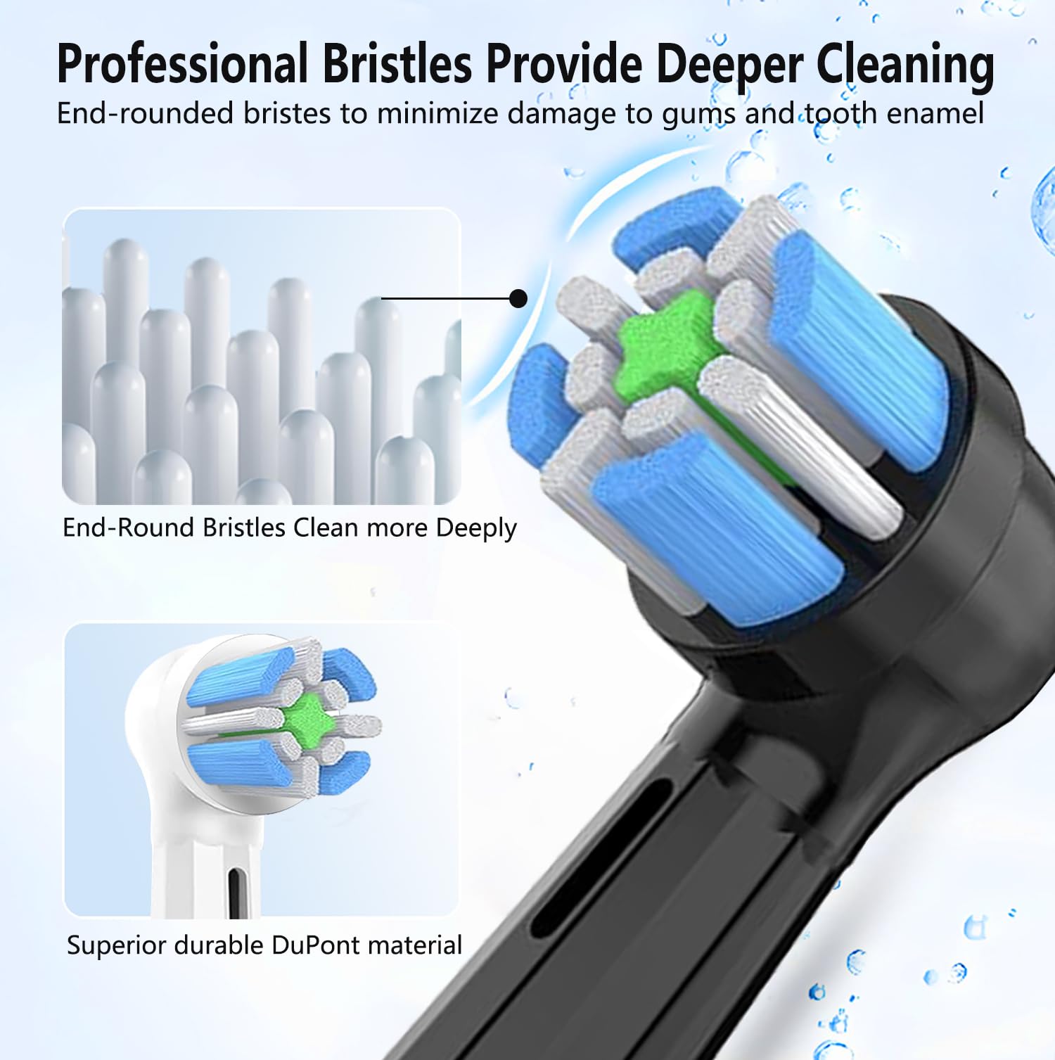 IO replacement heads compatible with Oral-B IO Series 2-10