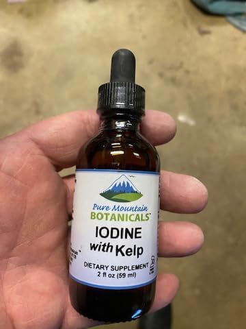 Iodine drops from organic kelp; kosher and vegan