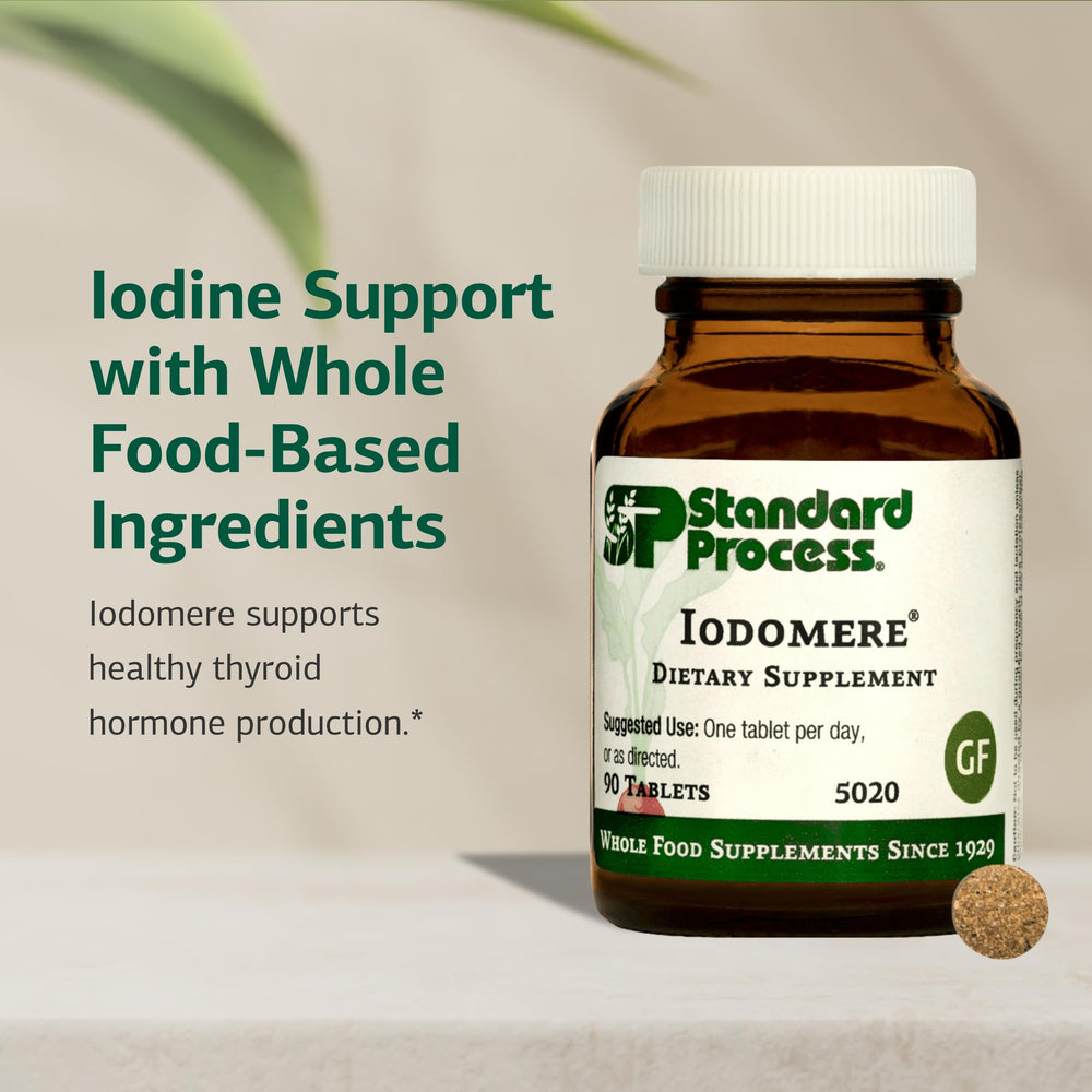 Close-up of Iodomere nutrition facts panel