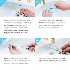 Contents: 2x IONIC KISS regular replacement brush heads