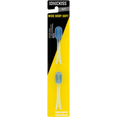 IONIC KISS Wide Blue replacement brush head – front view