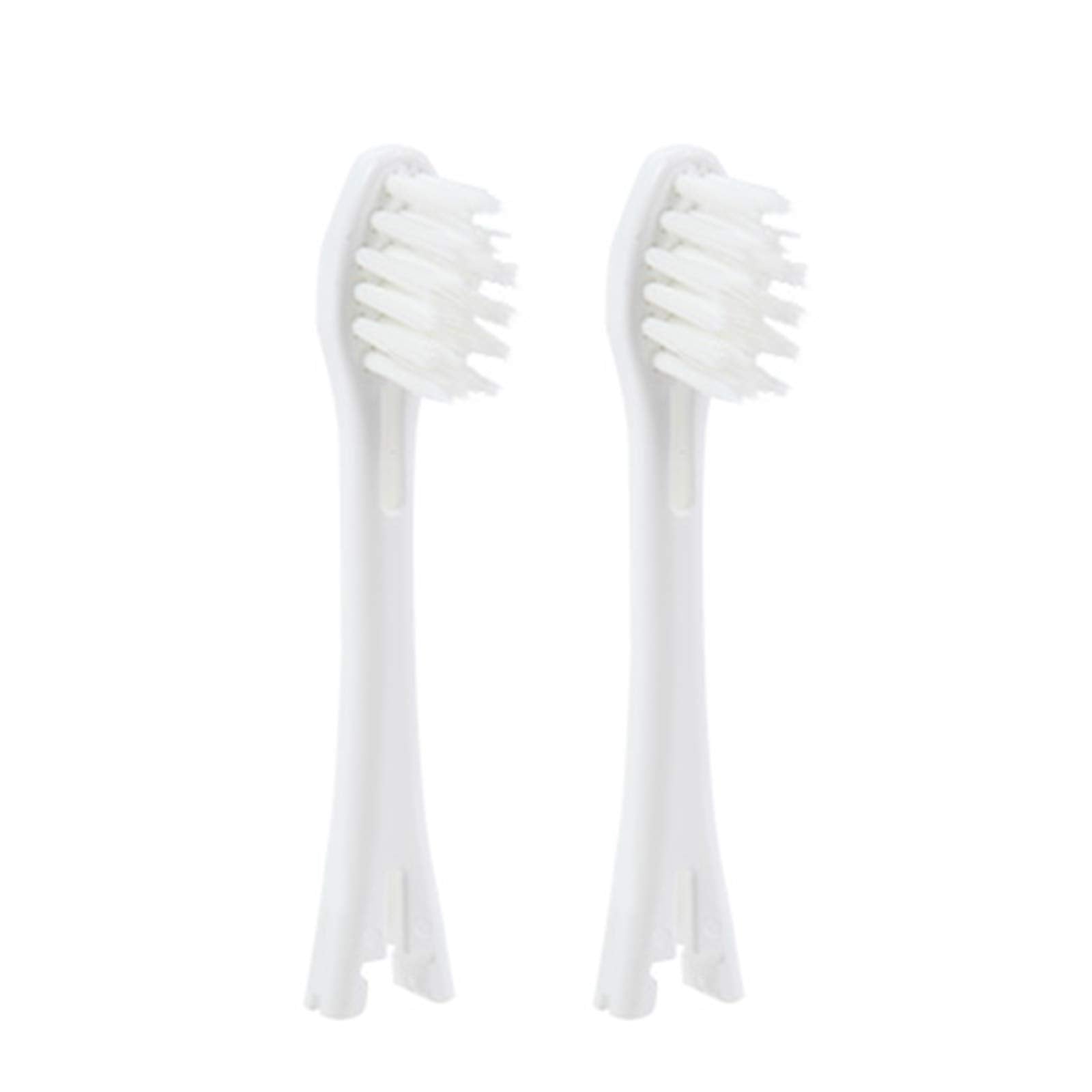 IONPA Compact White Replacement Brush Head 2pcs Pack — Front View