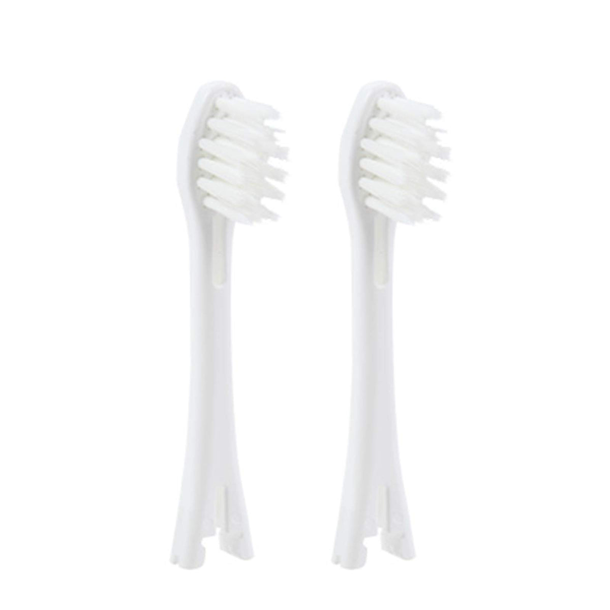 IONPA Compact White Replacement Brush Head 2pcs Pack — Front View